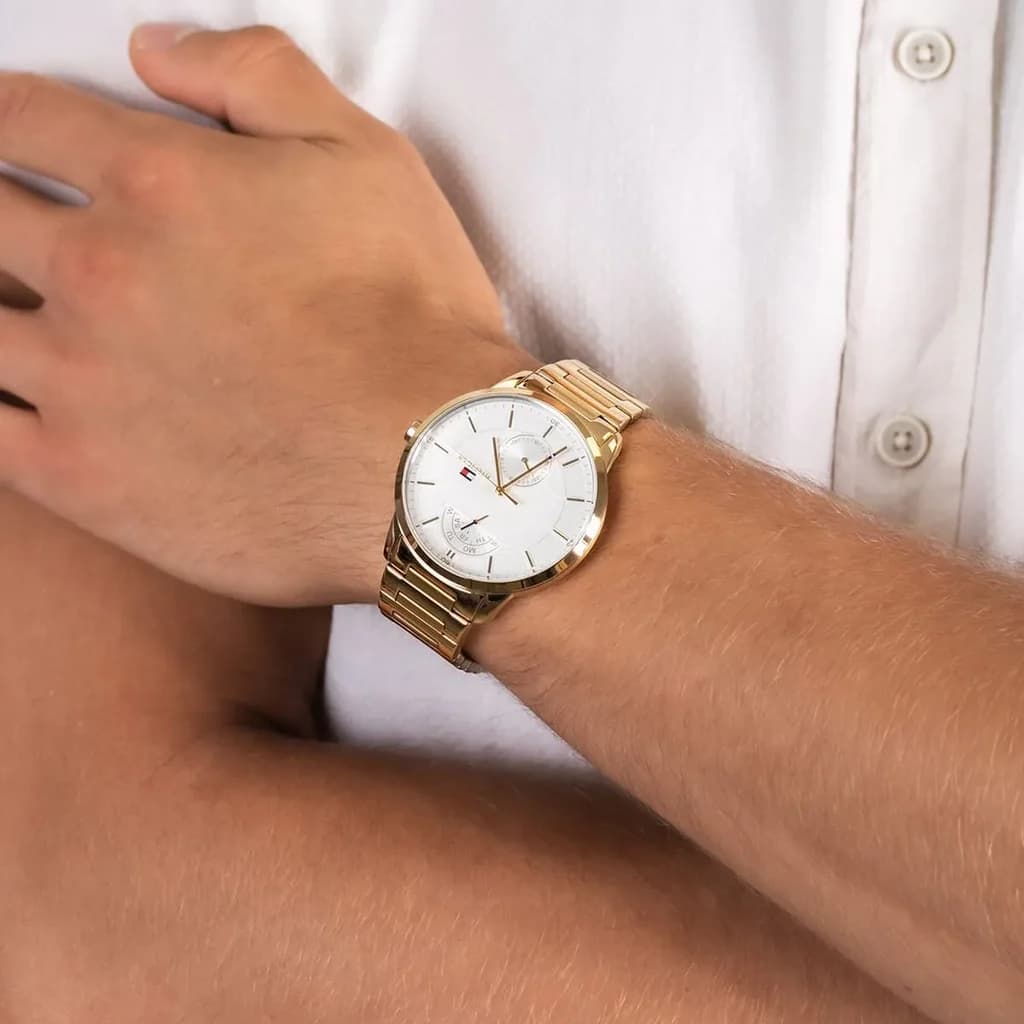 Tommy Hilfiger Men's Watch 44mm - 1791609 (Gold) 11