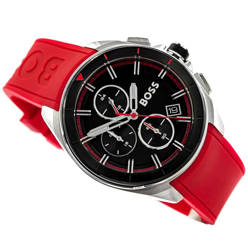 Hugo Boss Men's Watch 44mm - 1513959 (Red) 8