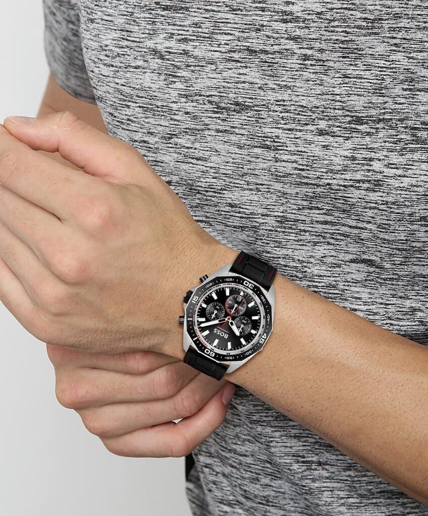 HUGO BOSS Chronograph Men's Watch 44mm - 1513969 (Black) 4