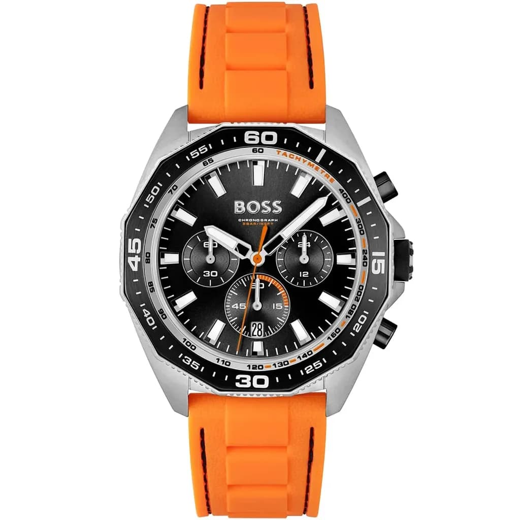HUGO BOSS Men's Watch 44mm - 1513970 (Orange)