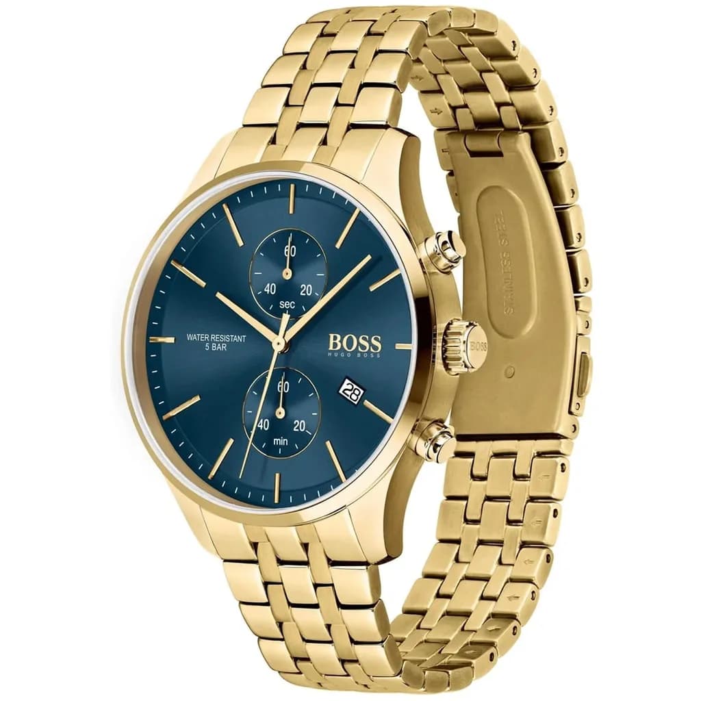 HUGO BOSS Men's Watch 42mm - 1513841 (Gold) 7