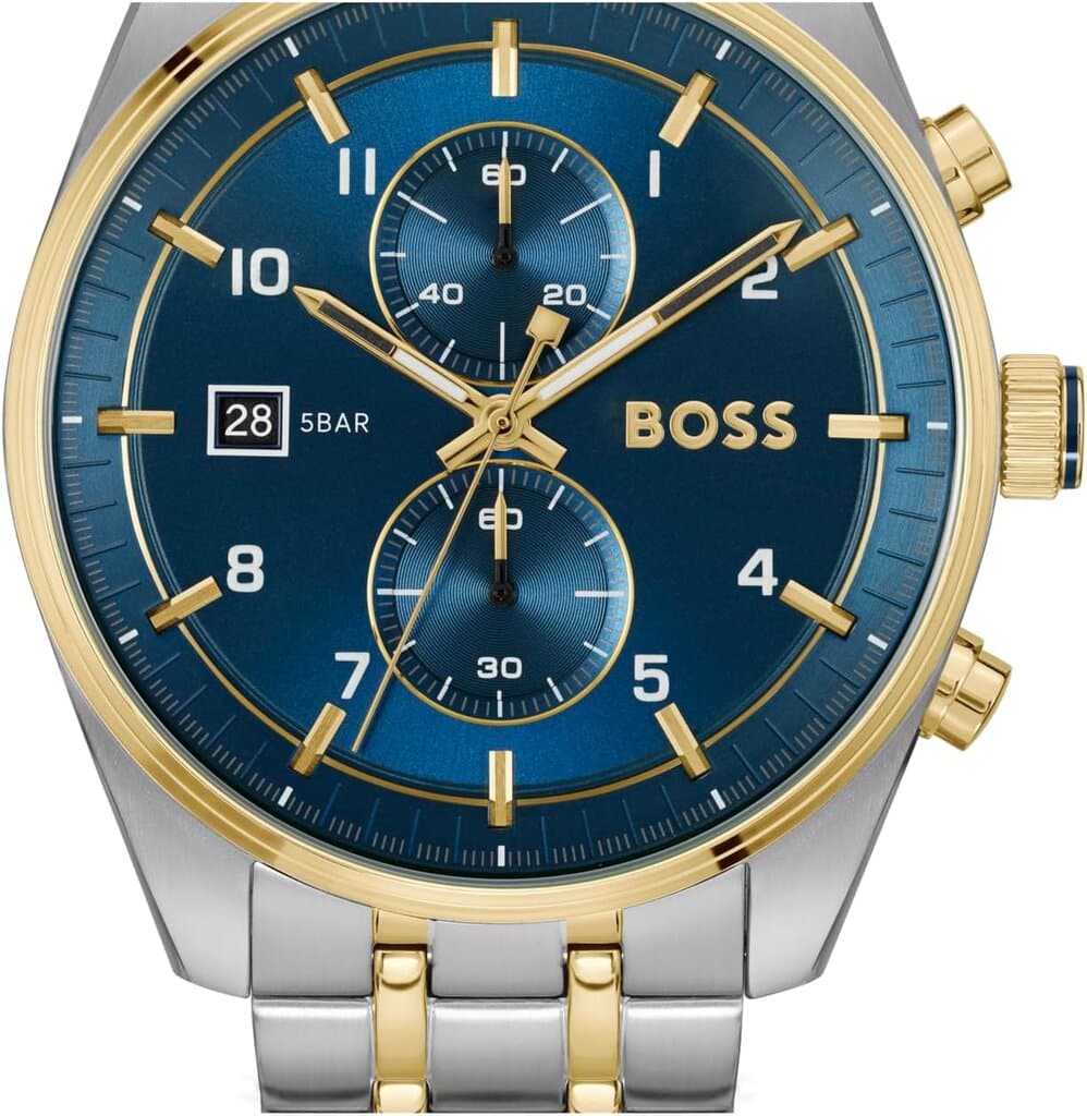 HUGO BOSS Chronograph Men's Watch 44mm - 1514247 (Two Tone) 2