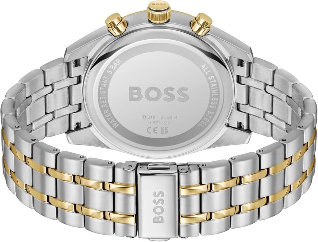 HUGO BOSS Chronograph Men's Watch 44mm - 1514247 (Two Tone) 4