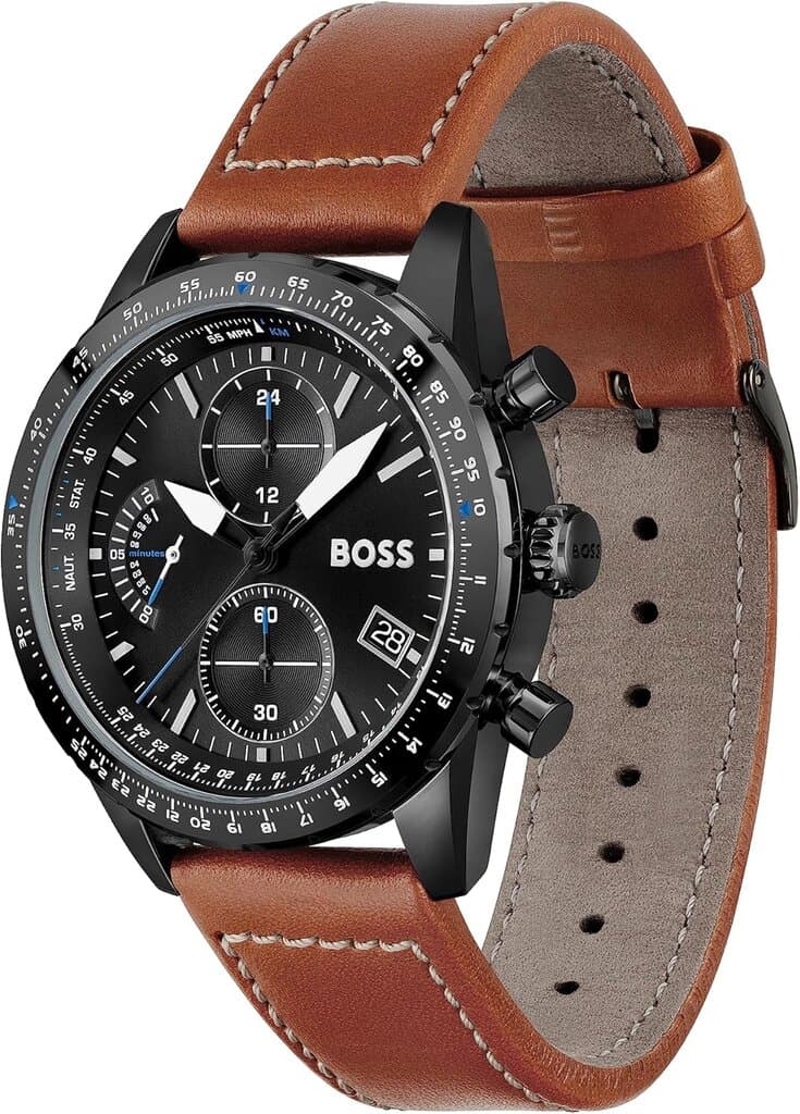 HUGO BOSS Chronograph Men's Watch 44mm - 1513851 (Light Brown) 2