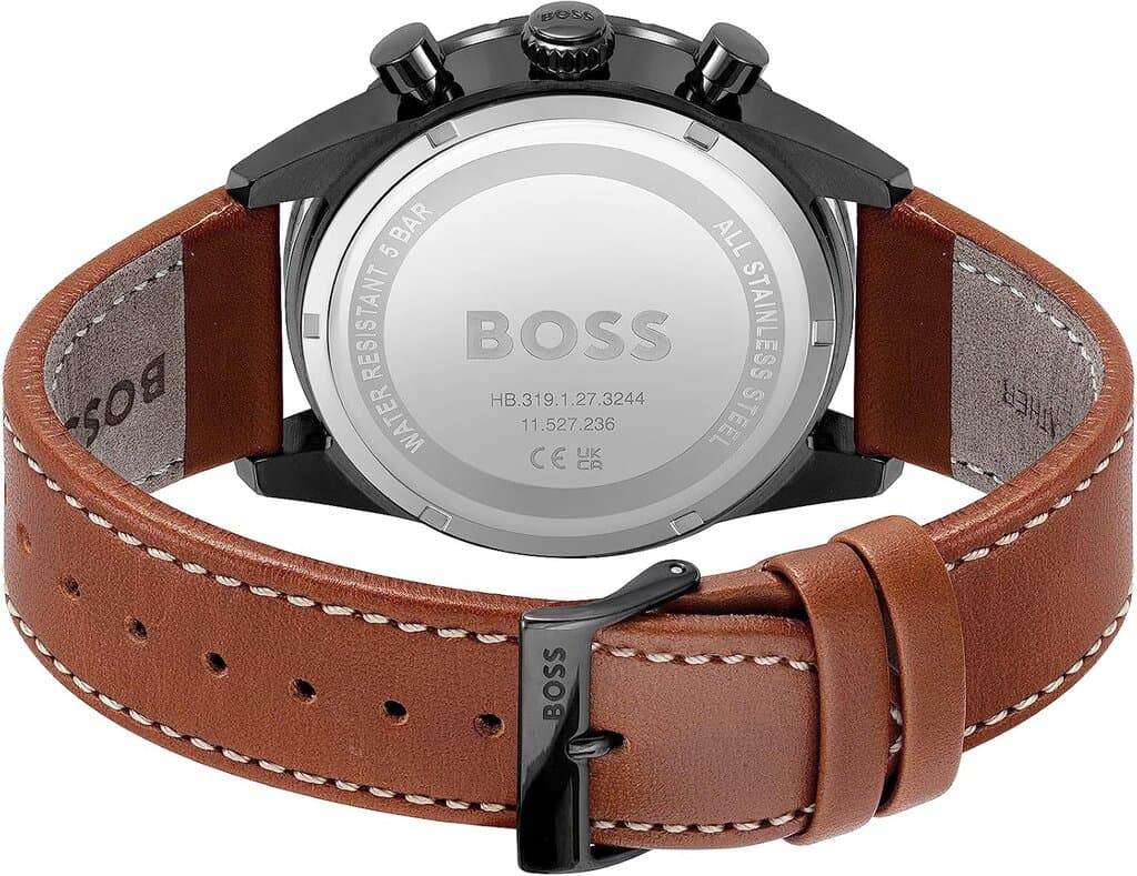 HUGO BOSS Chronograph Men's Watch 44mm - 1513851 (Light Brown) 3