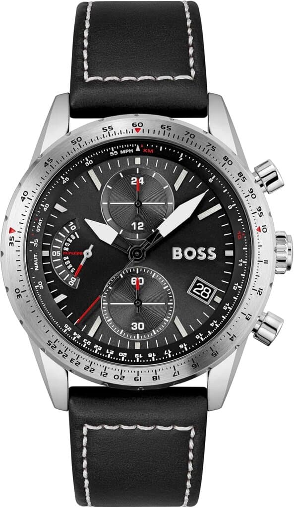 HUGO BOSS Chronograph Men's Watch 44mm - 1513853 (Black)