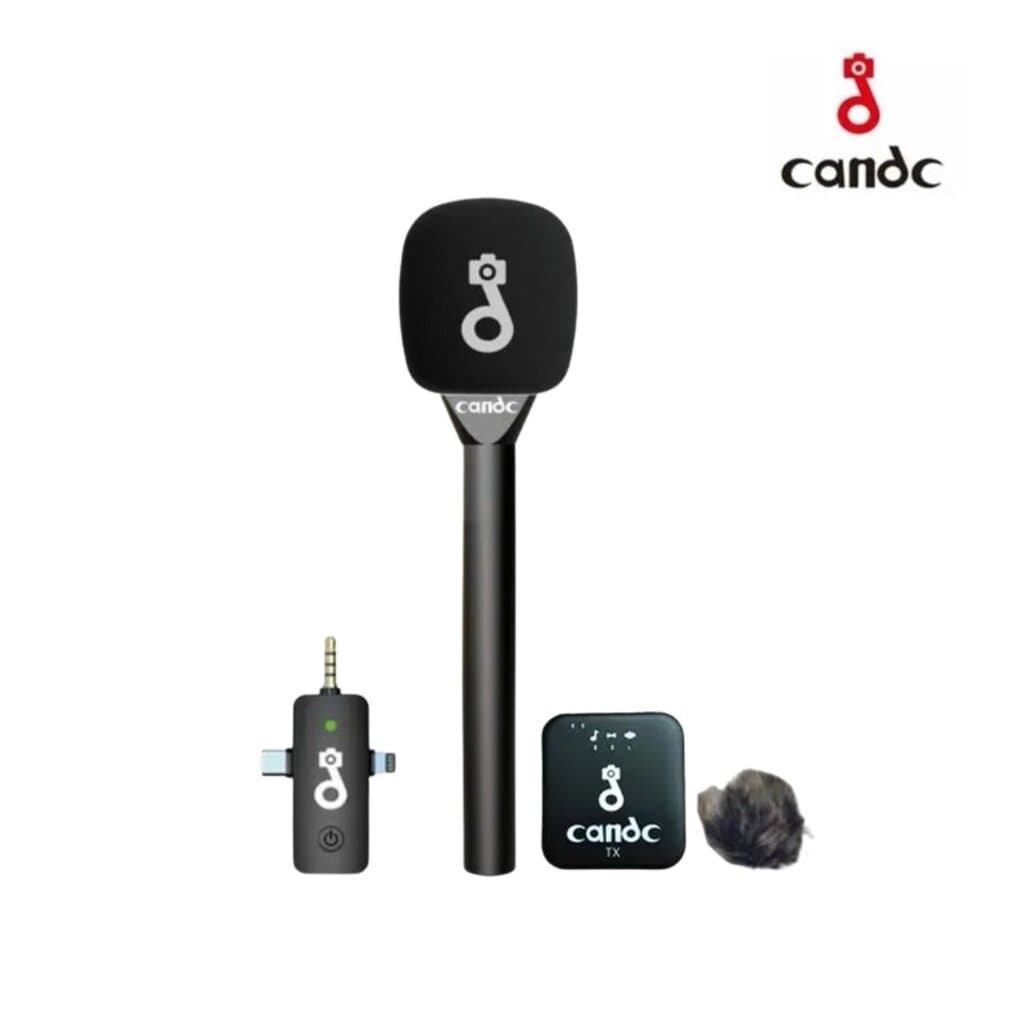 Candc Interview Single Wireless Microphone System (1TX + 1RX) for Smartphones and Cameras 1