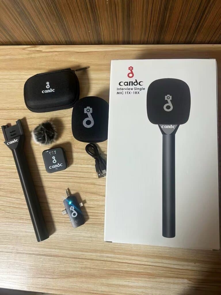 Candc Interview Single Wireless Microphone System (1TX + 1RX) for Smartphones and Cameras 2