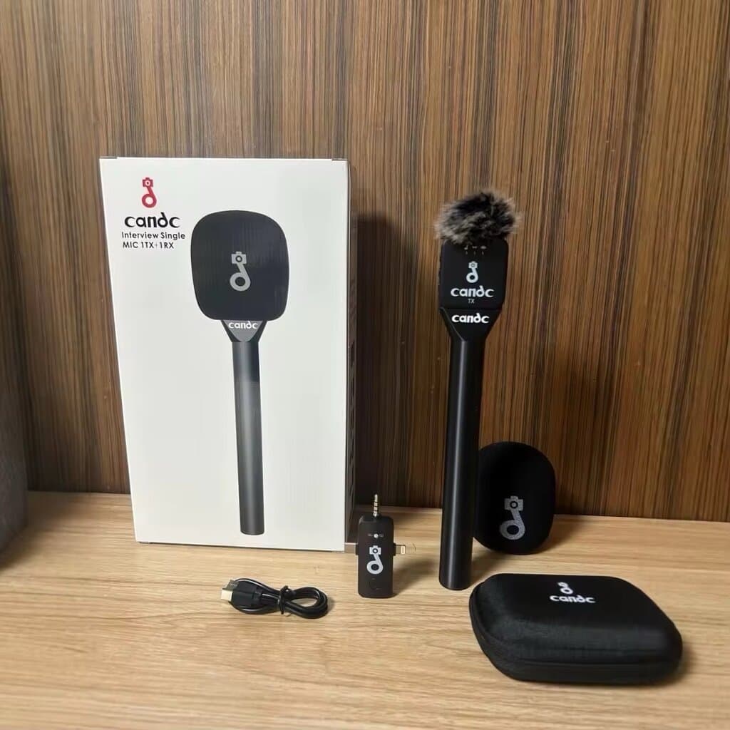 Candc Interview Single Wireless Microphone System (1TX + 1RX) for Smartphones and Cameras 3