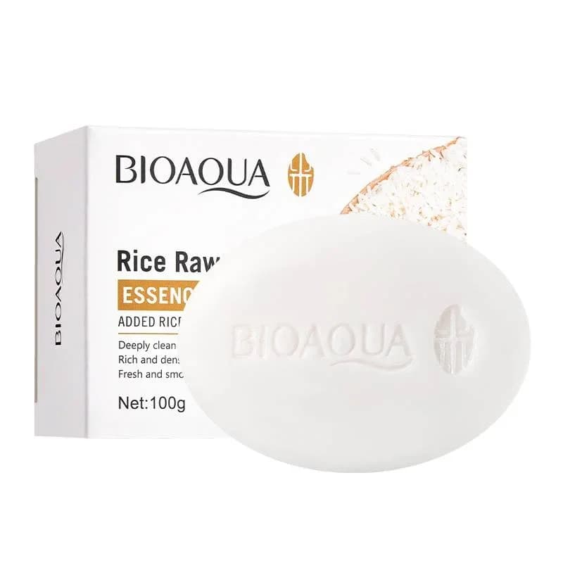 Bioaqua Rice Raw Pulp Essence Soap for Face & Body - 100g 1