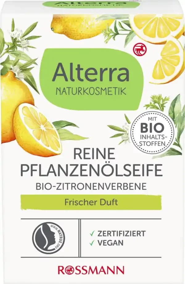 Alterra NATURAL COSMETICS Pure Plant Oil Soap Lemon Verbena - 100 g 1
