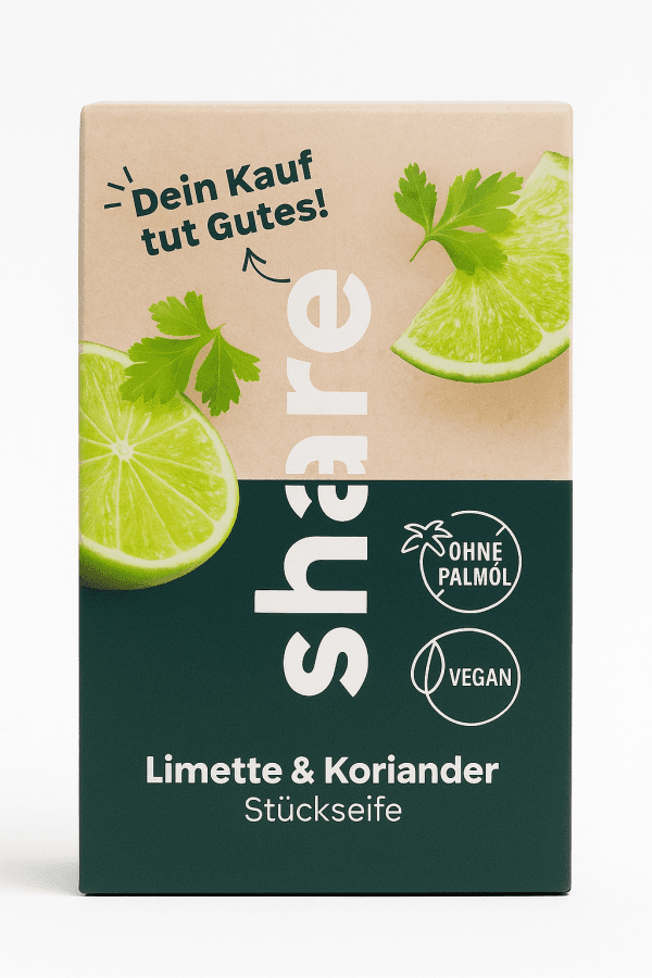 Share Lime & Coriander Bar Soap – Vegan & Palm Oil Free 1