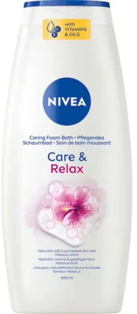 Nivea Care & Relax Caring Foam Bath - 650 ml 1