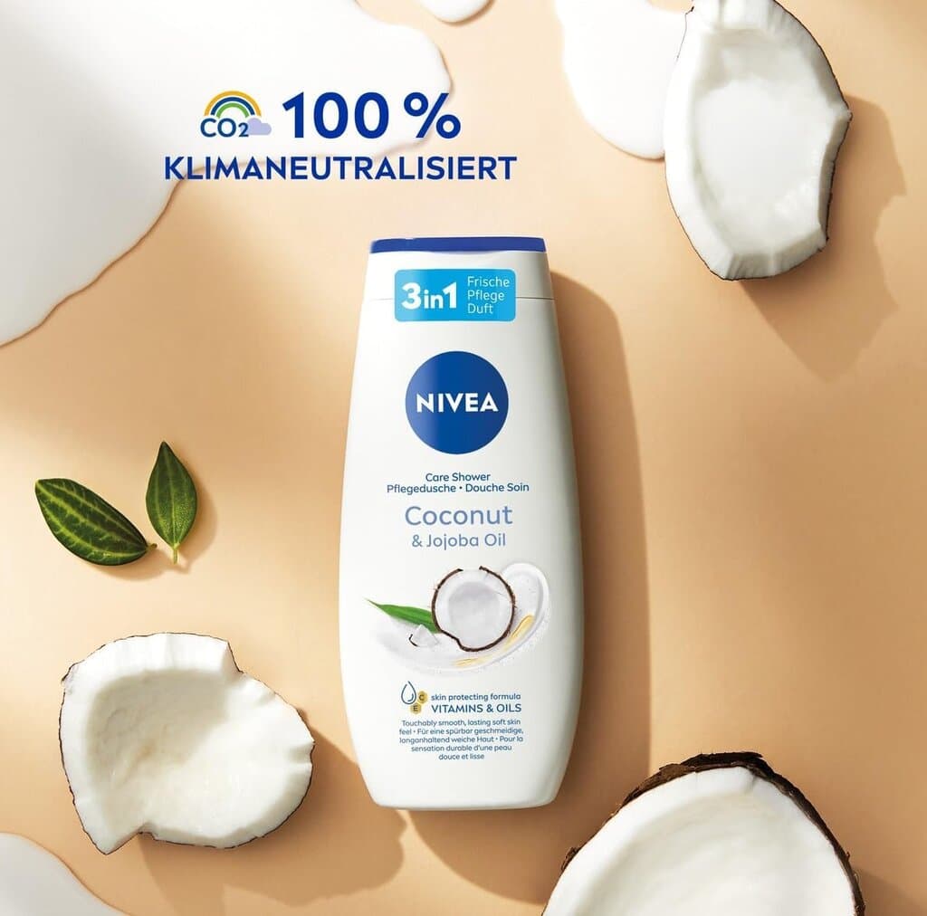 NIVEA Coconut and JojobaOil Shower Gel - 250 ml 5