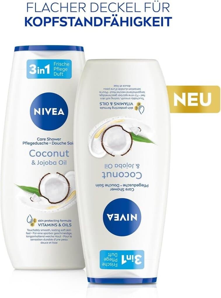 NIVEA Coconut and JojobaOil Shower Gel - 250 ml 6