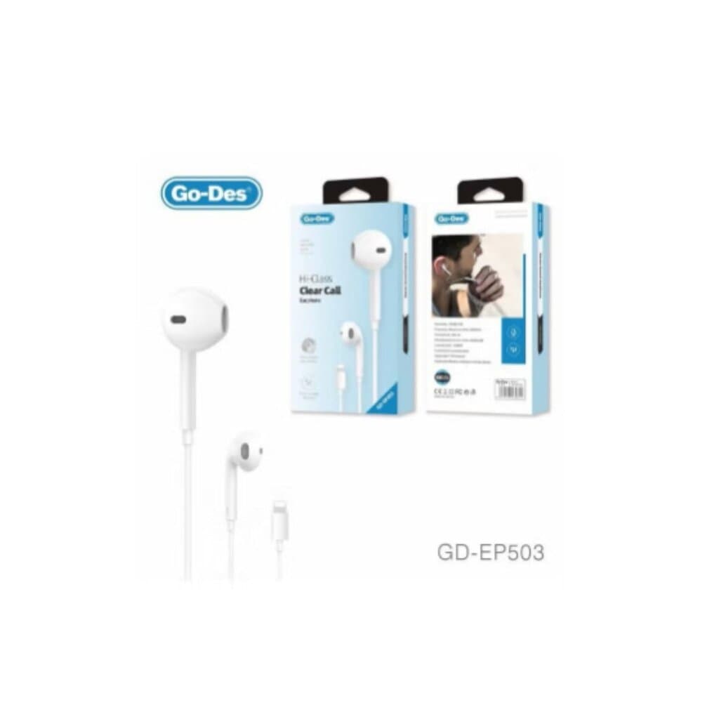 Go-Des GD-EP503 Hi-Class Clear Call Earphone – Lightning Connector 2