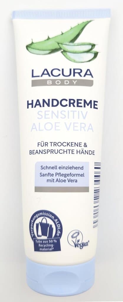 Lacura Body Hand Cream Sensitive Aloe Vera - 125ml 1