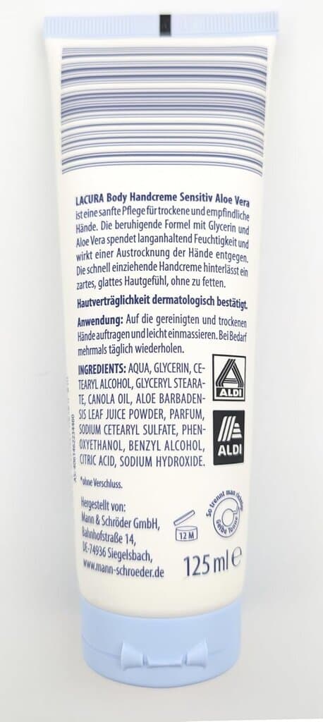 Lacura Body Hand Cream Sensitive Aloe Vera - 125ml 2