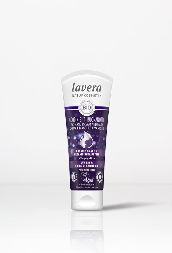lavera natural cosmetics Good Night Hand Cream & Mask 2in1 - 75 ml