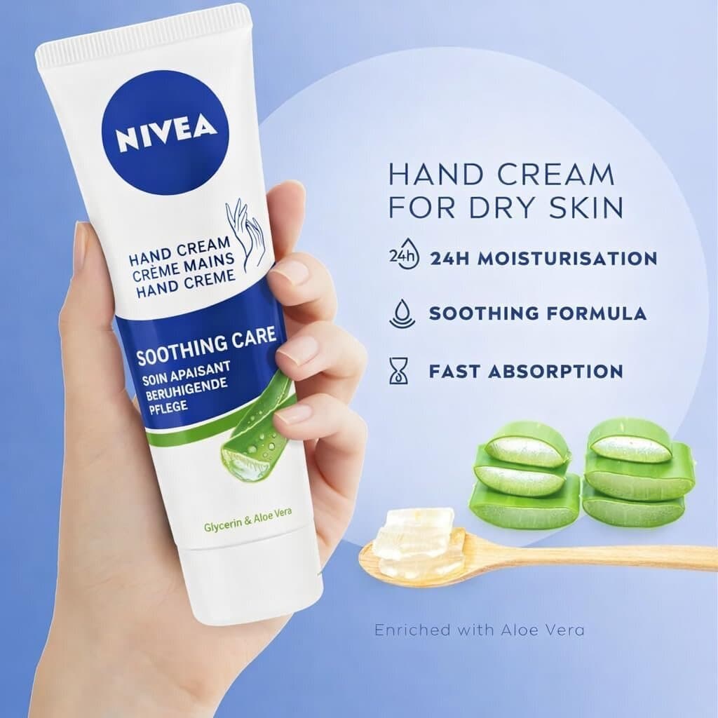 Nivea Cream with Aloe - 100 ml 4