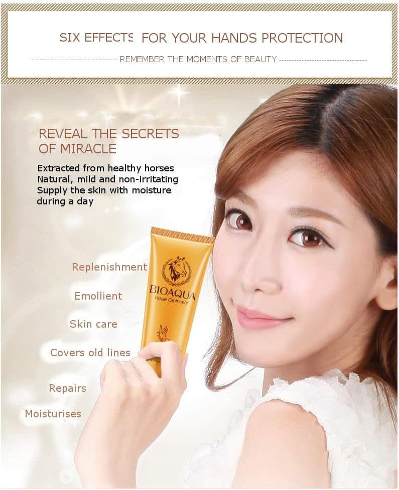 BIOAQUA Horse Oil Hand Cream Anti-ageing Ointment Miracle Skin Care - 60g 3