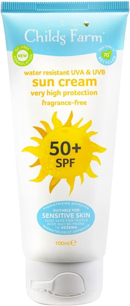 Childs Farm Kids and Baby Sun Cream SPF 50plus Water Resistant UVA  - 100ml 1
