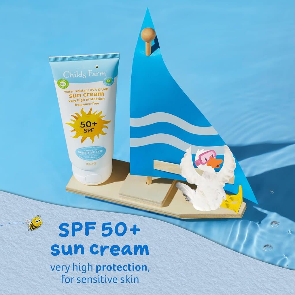 Childs Farm Kids and Baby Sun Cream SPF 50plus Water Resistant UVA  - 100ml 2