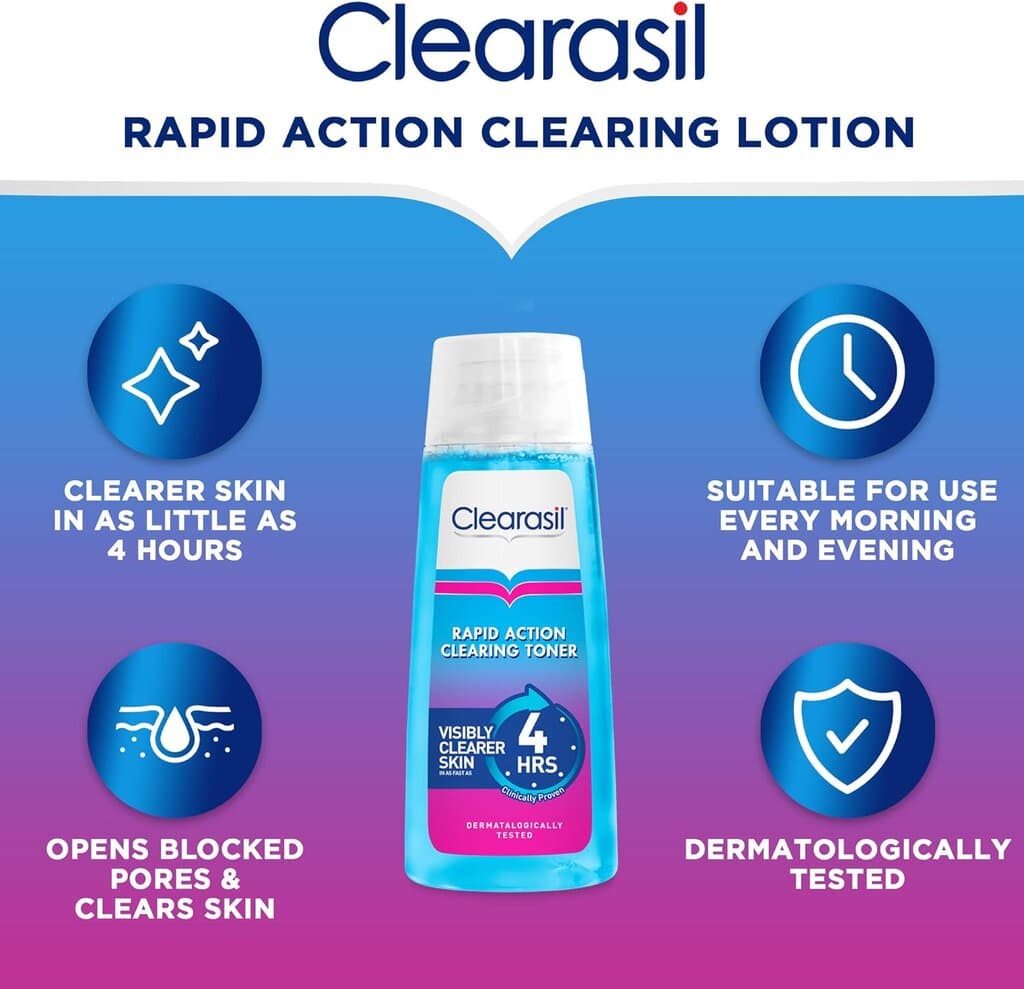 Clearasil Ultra Rapid Action Deep Pore Salicylic Acid Treatment Toner - 200ml 5