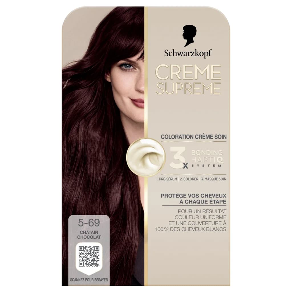 SCHWARZKOPF_x000d_
Supreme Cream Hair Color - 5.69 Chocolate Brown 1