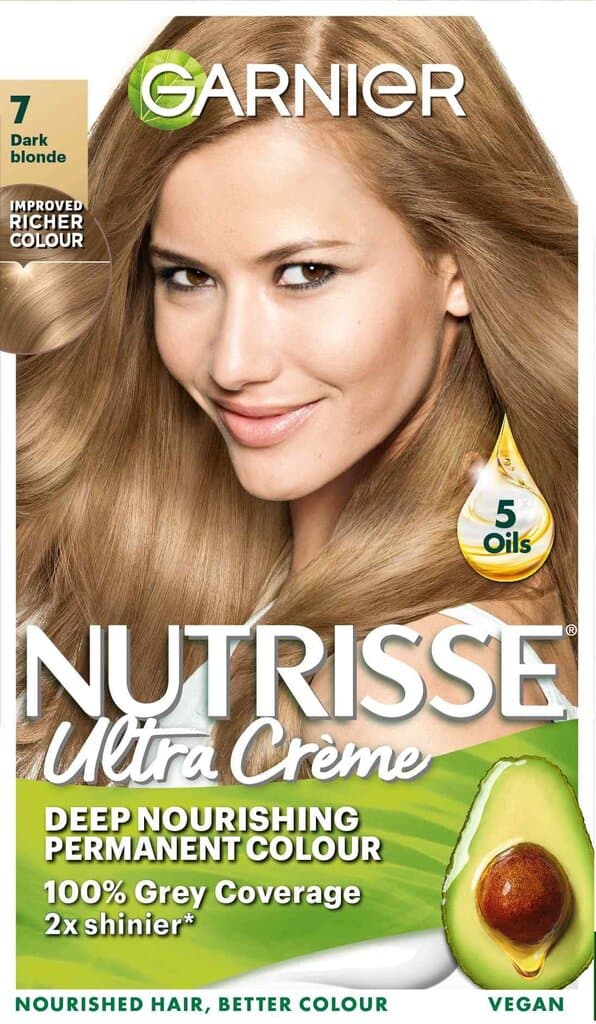 GARNIER NUTRISSE Permanent Hair Dye - Dark Blonde 7.0 1
