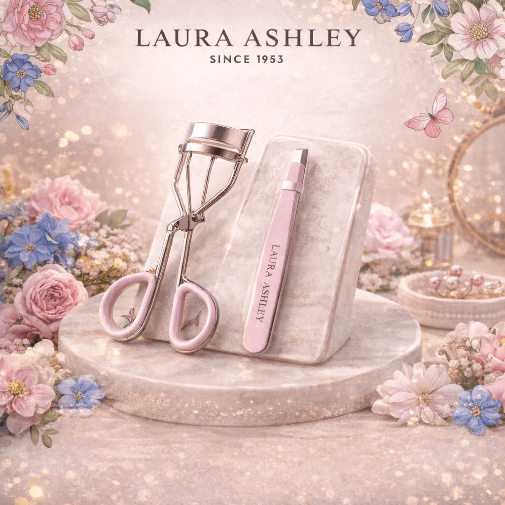 Laura Ashley Eyelash Curler & Tweezer Set 1