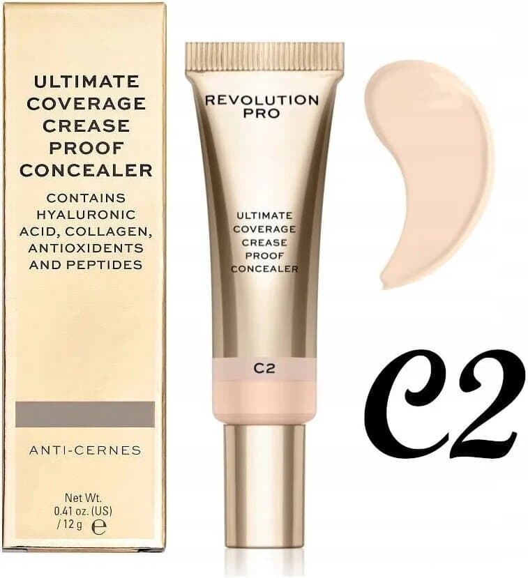 revolution ultimate coverage crease proof concealer c2 1