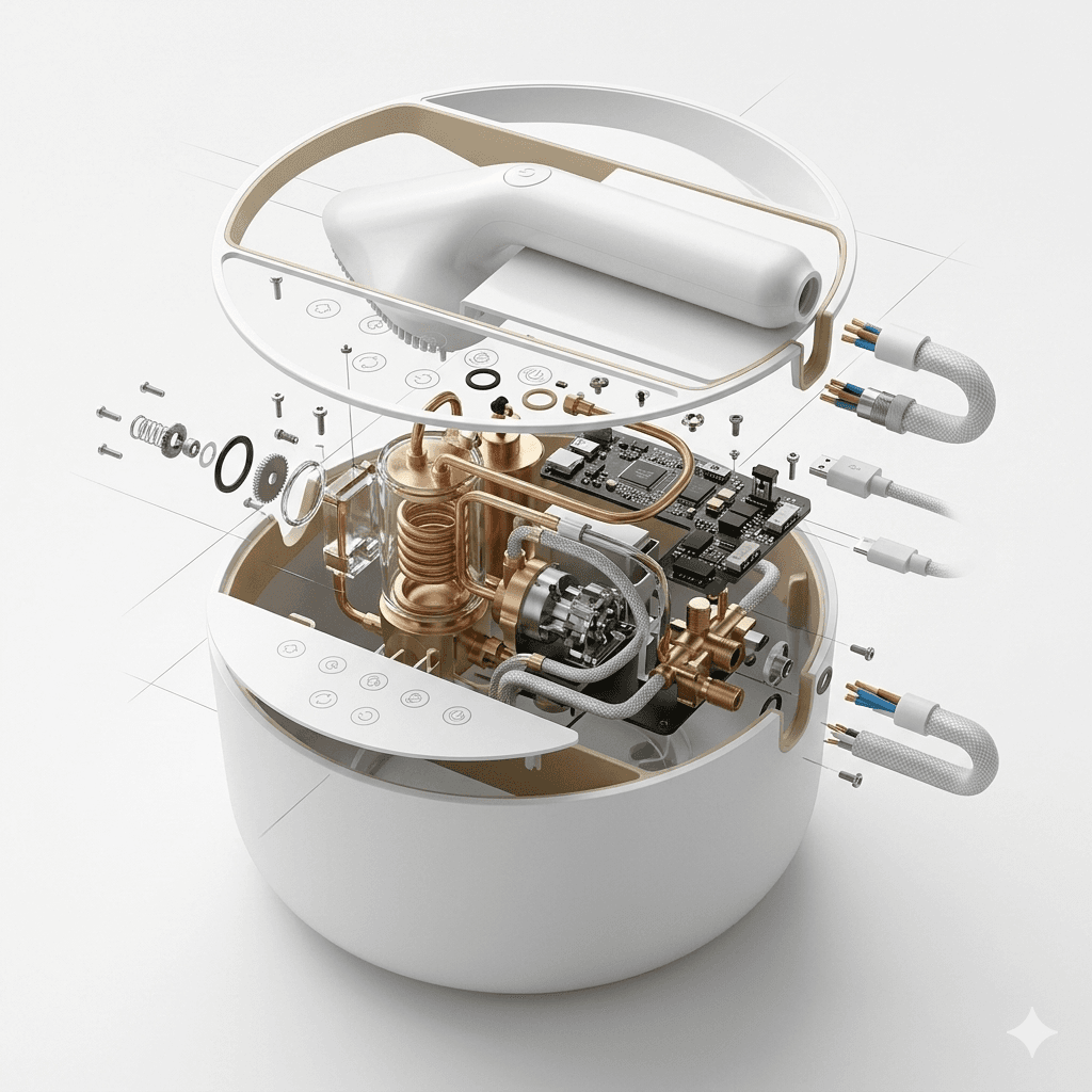 British Domloxi Iron, 2180 W, Continuous Steam 8