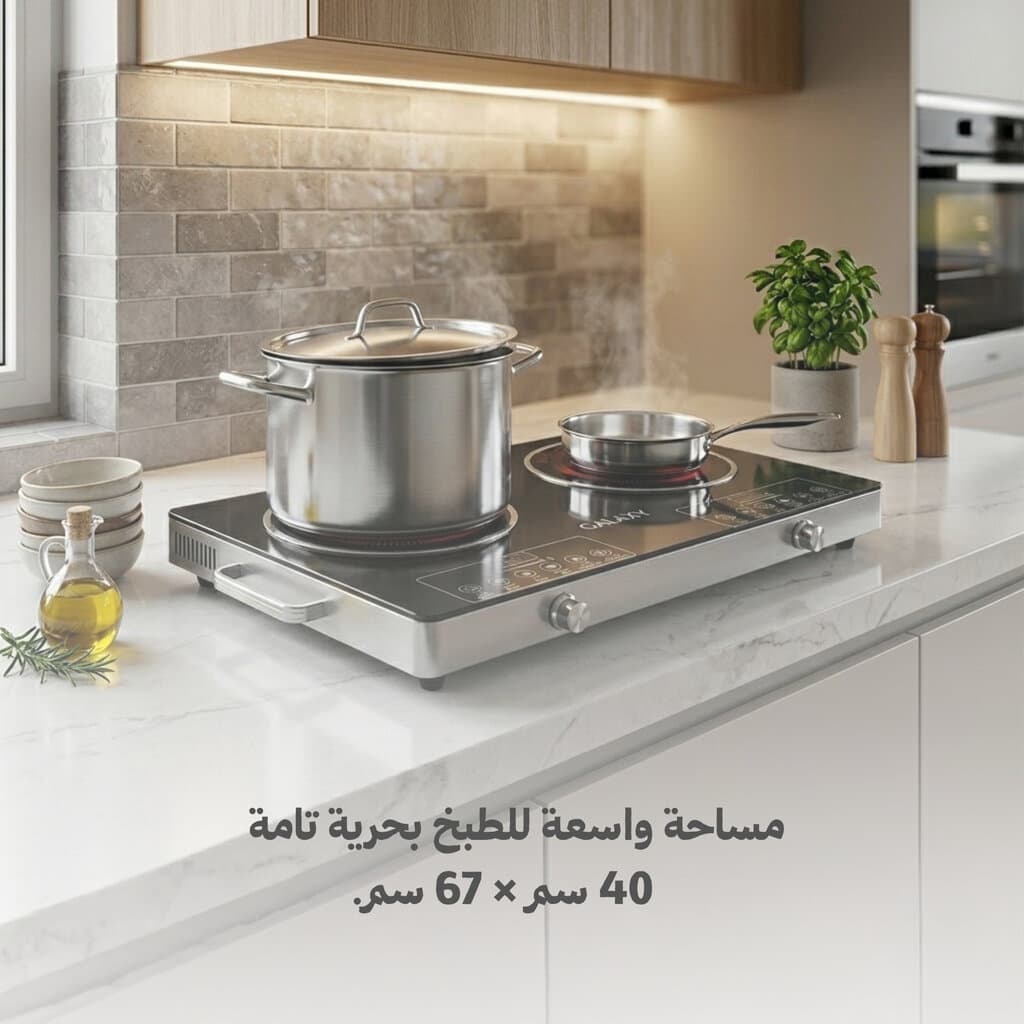 Professional 67 cm Double Electric Oven with Infrared Heating System 2