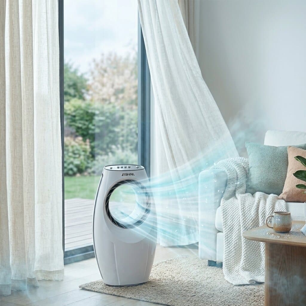 Advanced fan with manual control and fresh air, 80-watt capacity 2