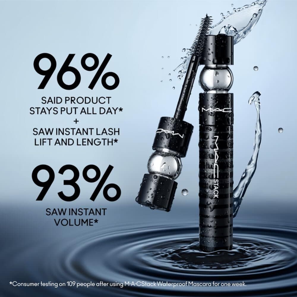 MAC Stack Superstack Mega Brush Waterproof Mascara - Black 5