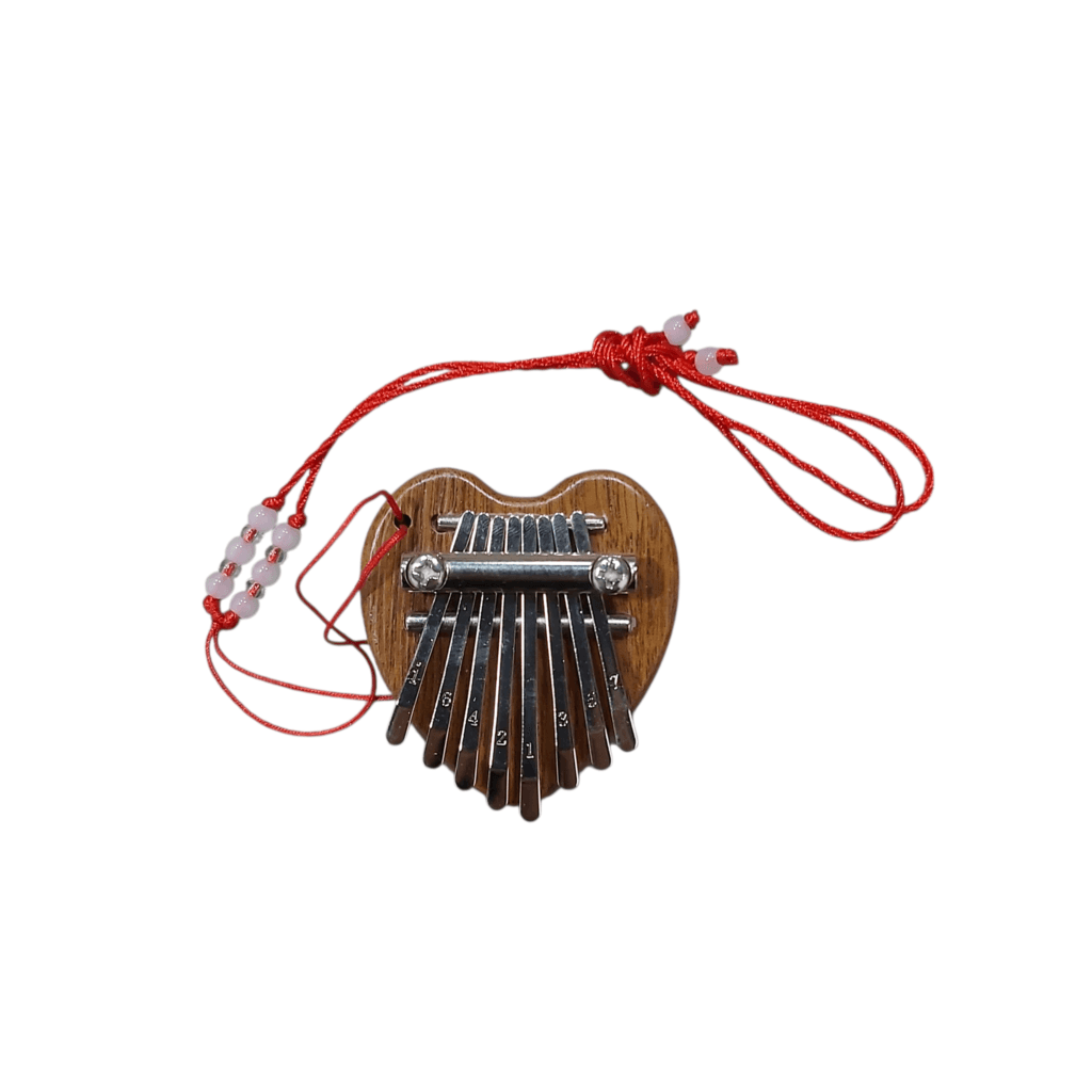 Calimba - Heart Shape Small Size (Brown) 1