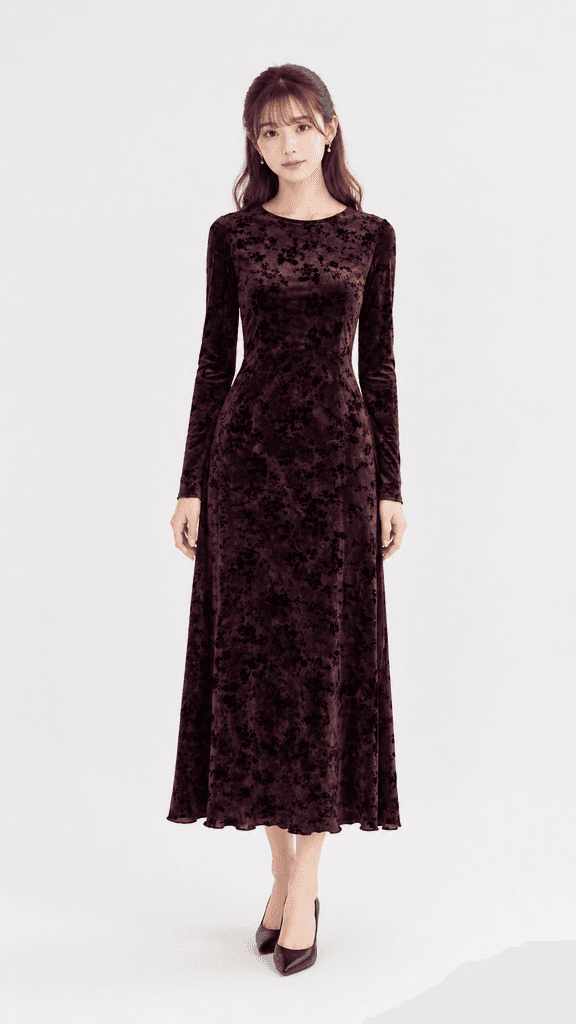 Nolsta Women's Dress - Dark Red (S) 1