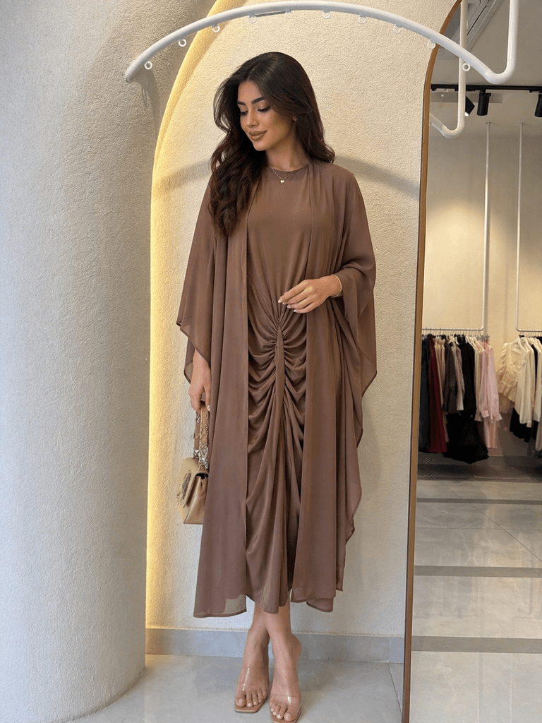 Women's Dress - Brown (M) 1