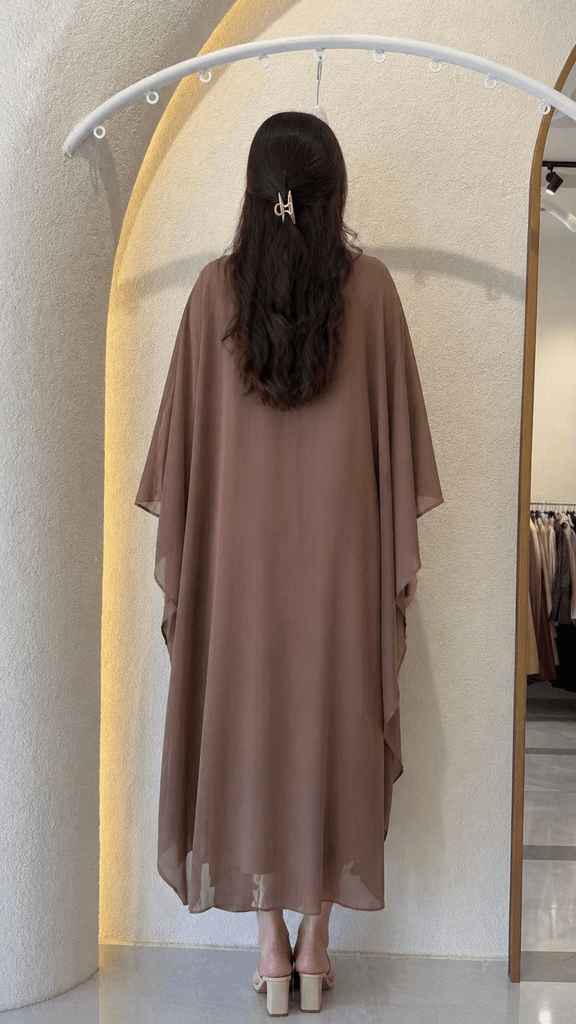 Women's Dress - Brown (M) 2