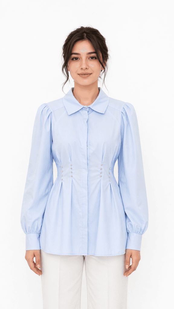 Henza Women's Shirt - Light Blue (S) 1