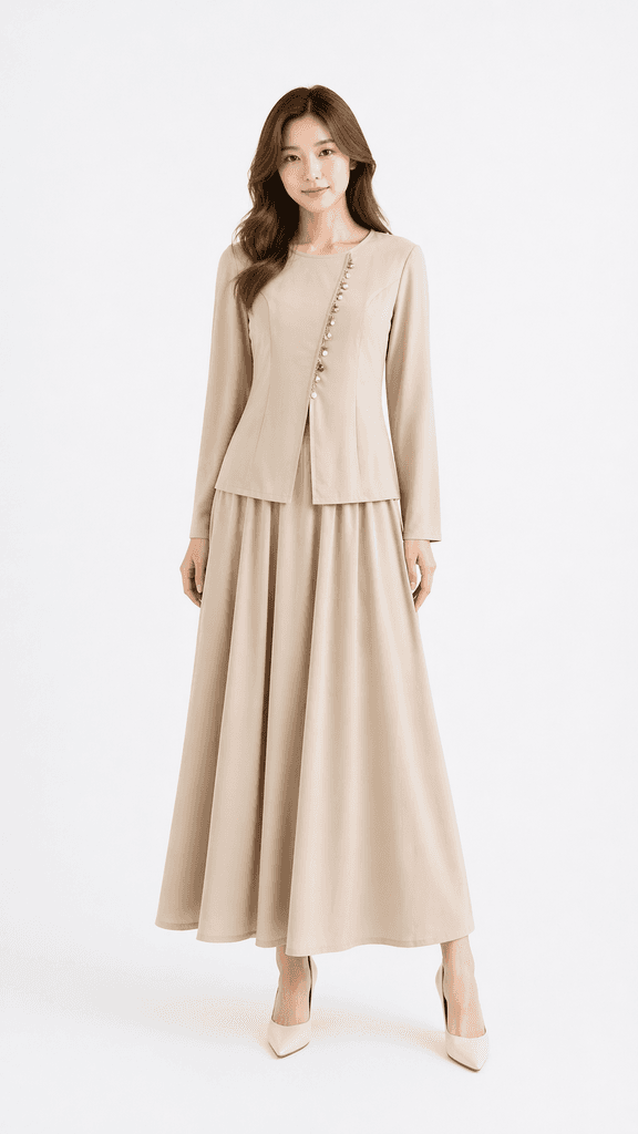 Women's Two-Piece Set - Cream (S) 1