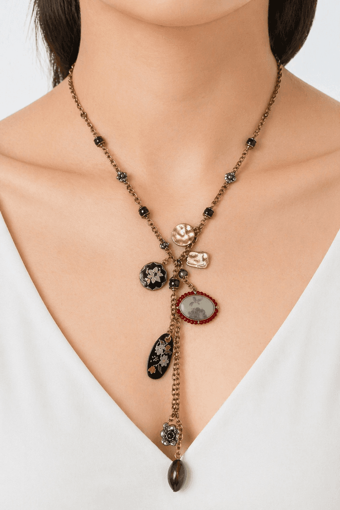 Women's Metal Necklace - Black 1