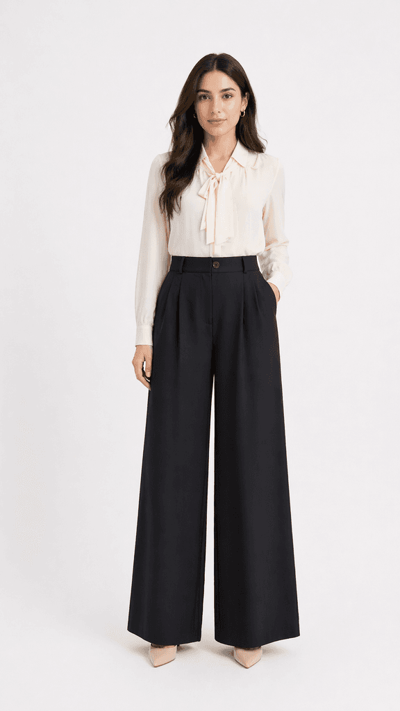 H&A Istanbul Women's Wide-Leg Pants - Black (36) 1