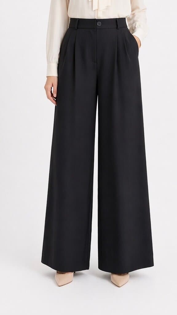 H&A Istanbul Women's Wide-Leg Pants - Black (36) 3