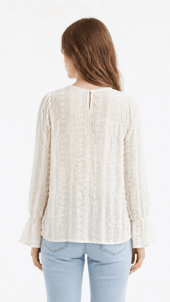 ESQ Women's Blouse - Off White (S) 2