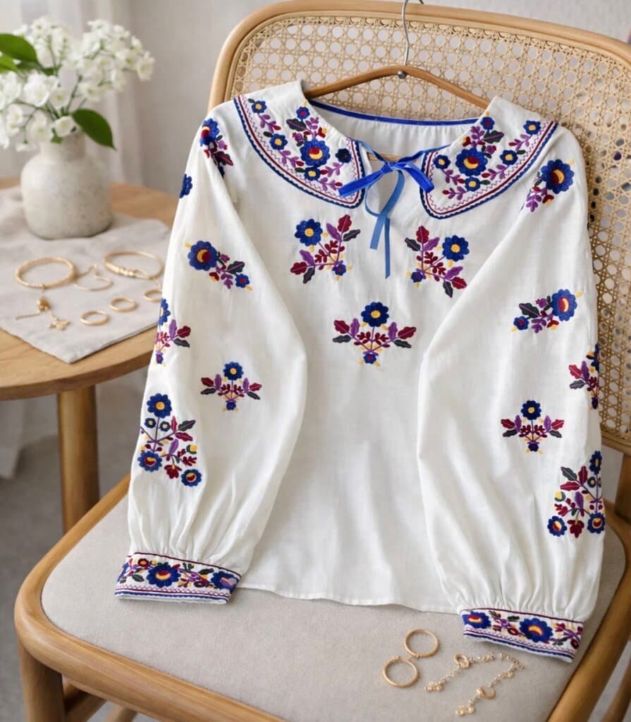 EsQ Women's Blouse - White (S) 1