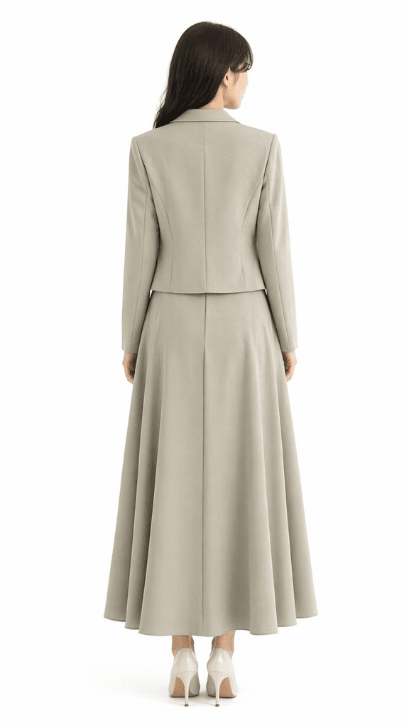 Line Women's Jacket & Skirt Set - Light Green (36) 2