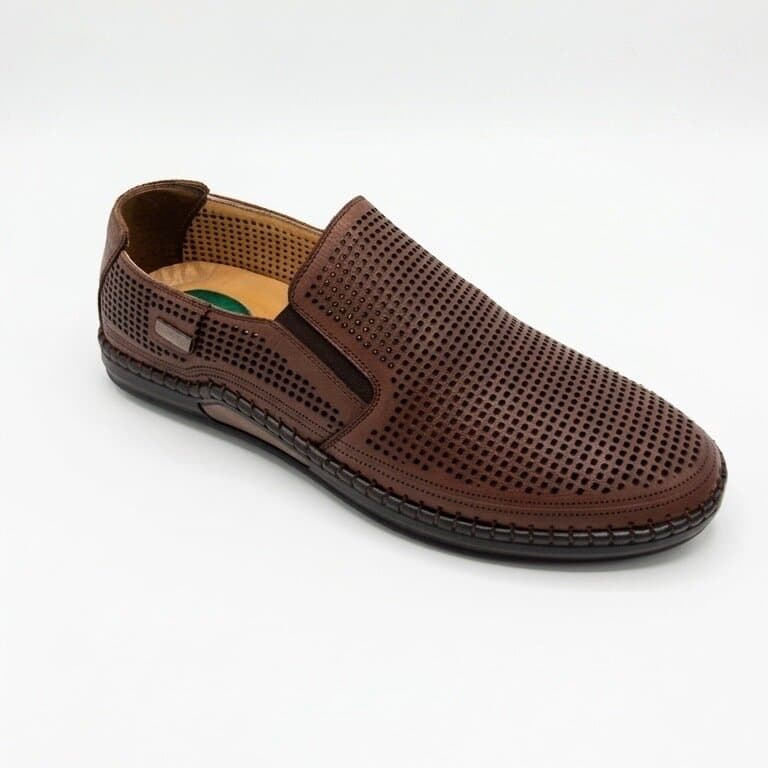 Grand Oxford Men's Leather Shoes - Dark Brown (44) 3