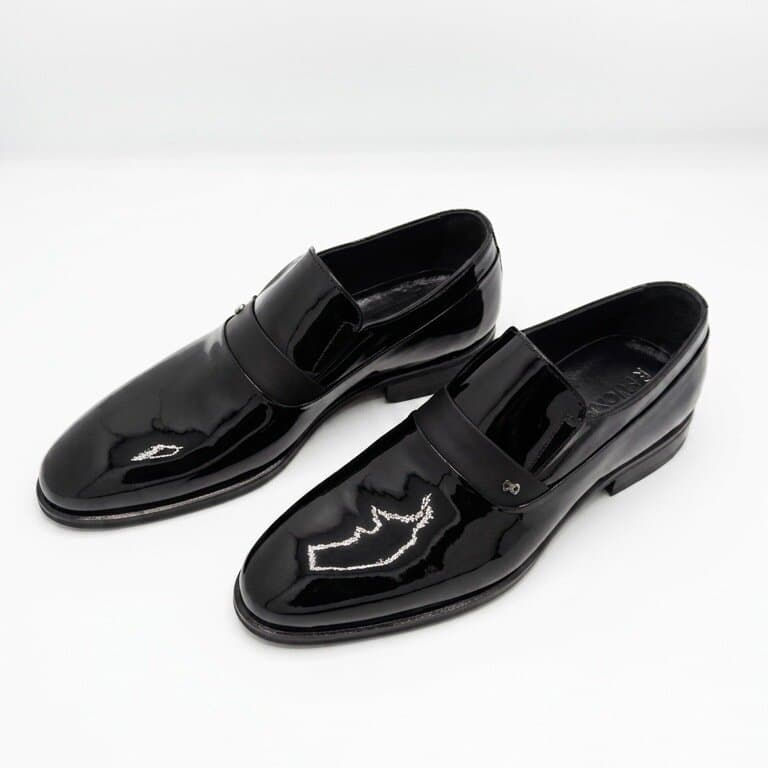 Grand Oxford Men's Leather Shoes - Black (45) 1